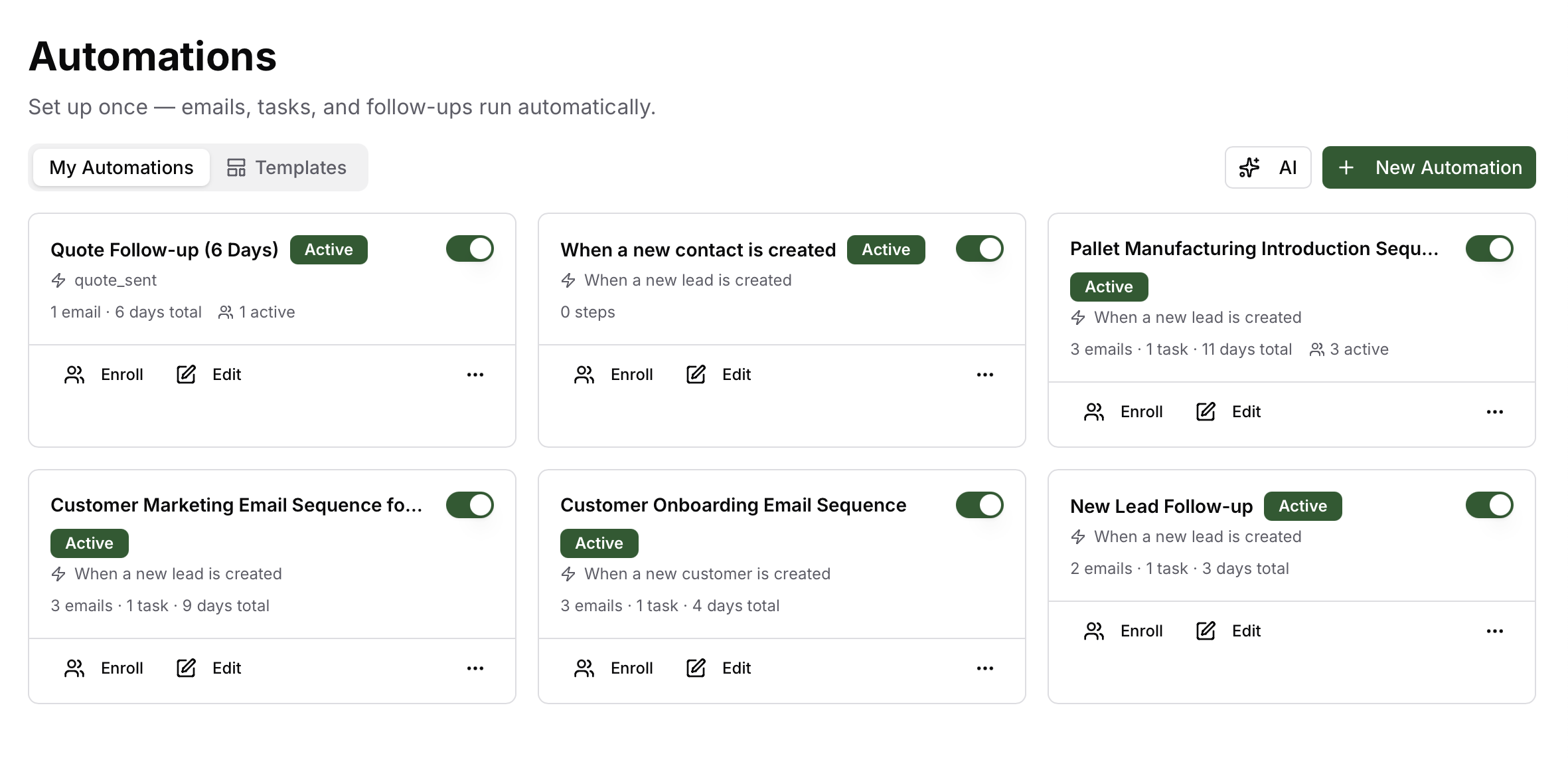 Email automation and Gmail-connected sending